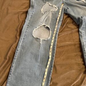 Indigo Rein Skater Distressed Jeans
